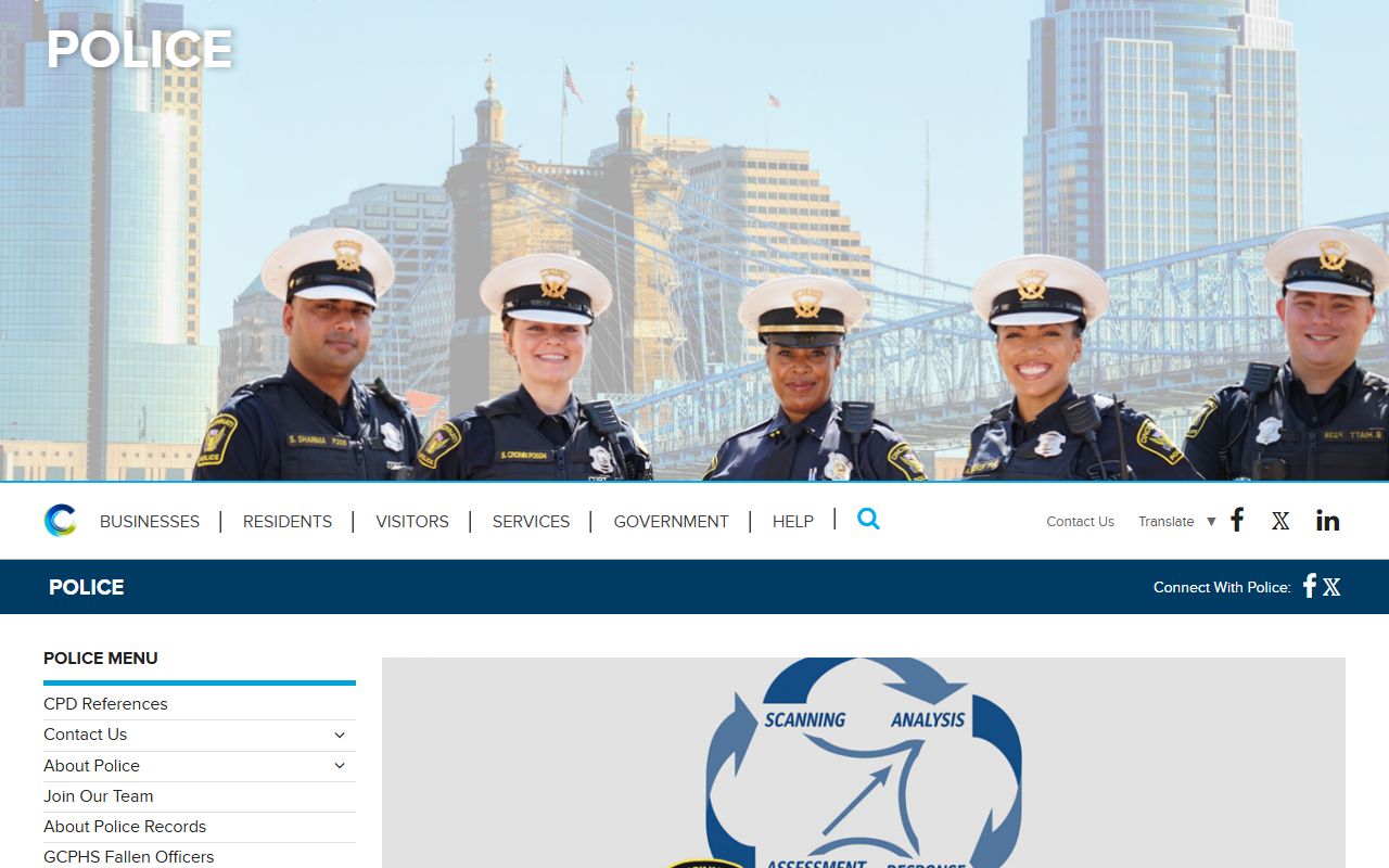 Cincinnati warrant records Police Department website