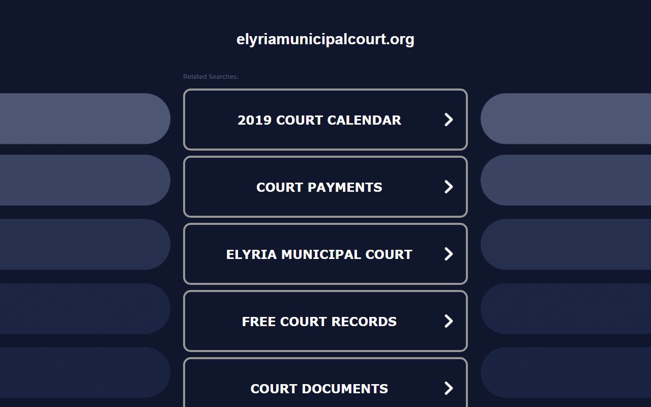 Elyria warrant records