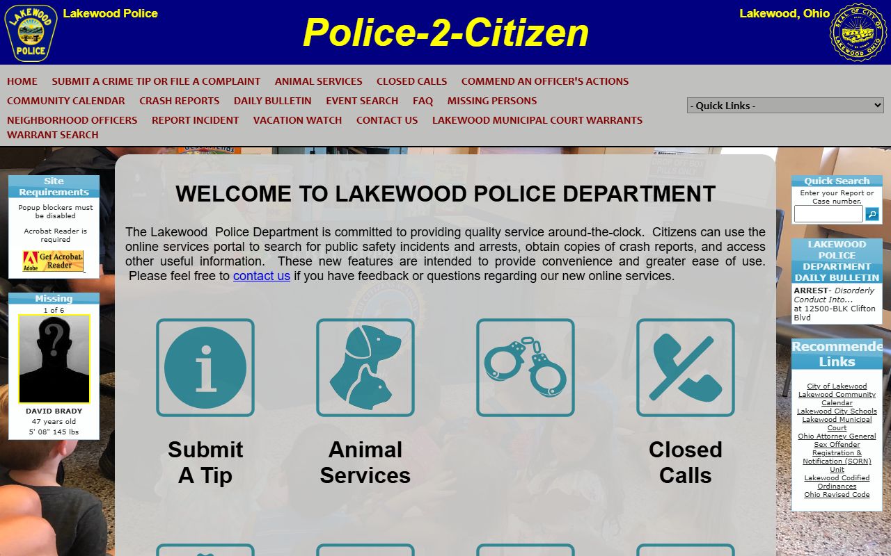 Lakewood warrant records