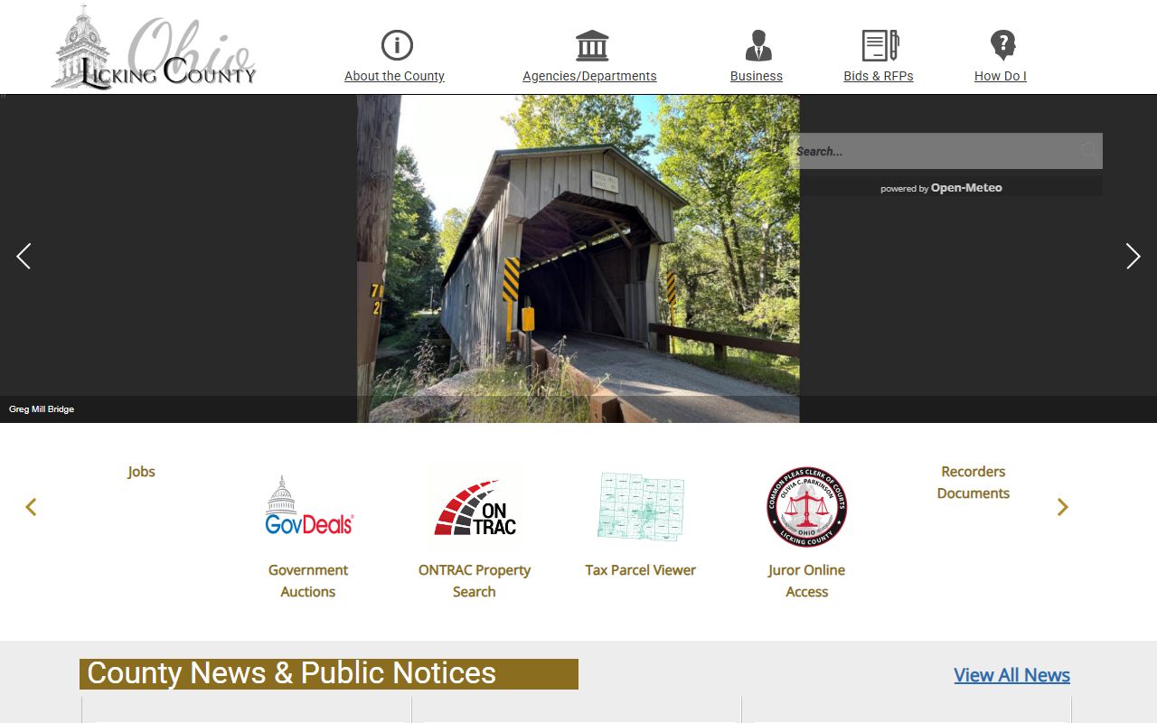 Newark warrant records Licking County government