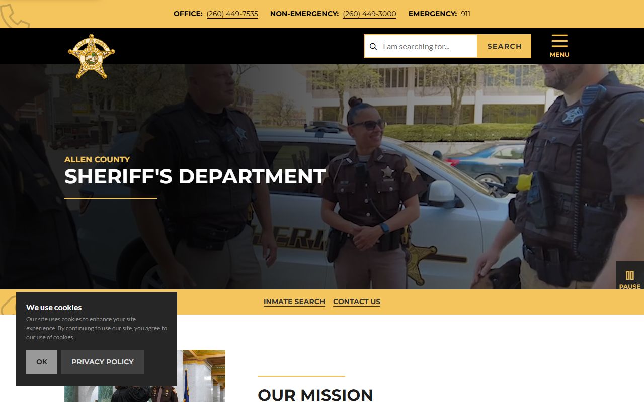Allen County warrant records sheriff office website