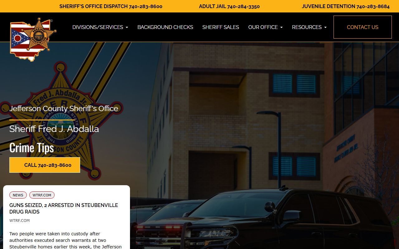 Jefferson County warrant records sheriff office website