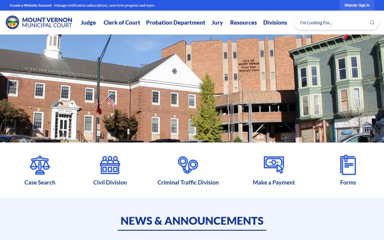 Knox County warrant records Mount Vernon Municipal Court