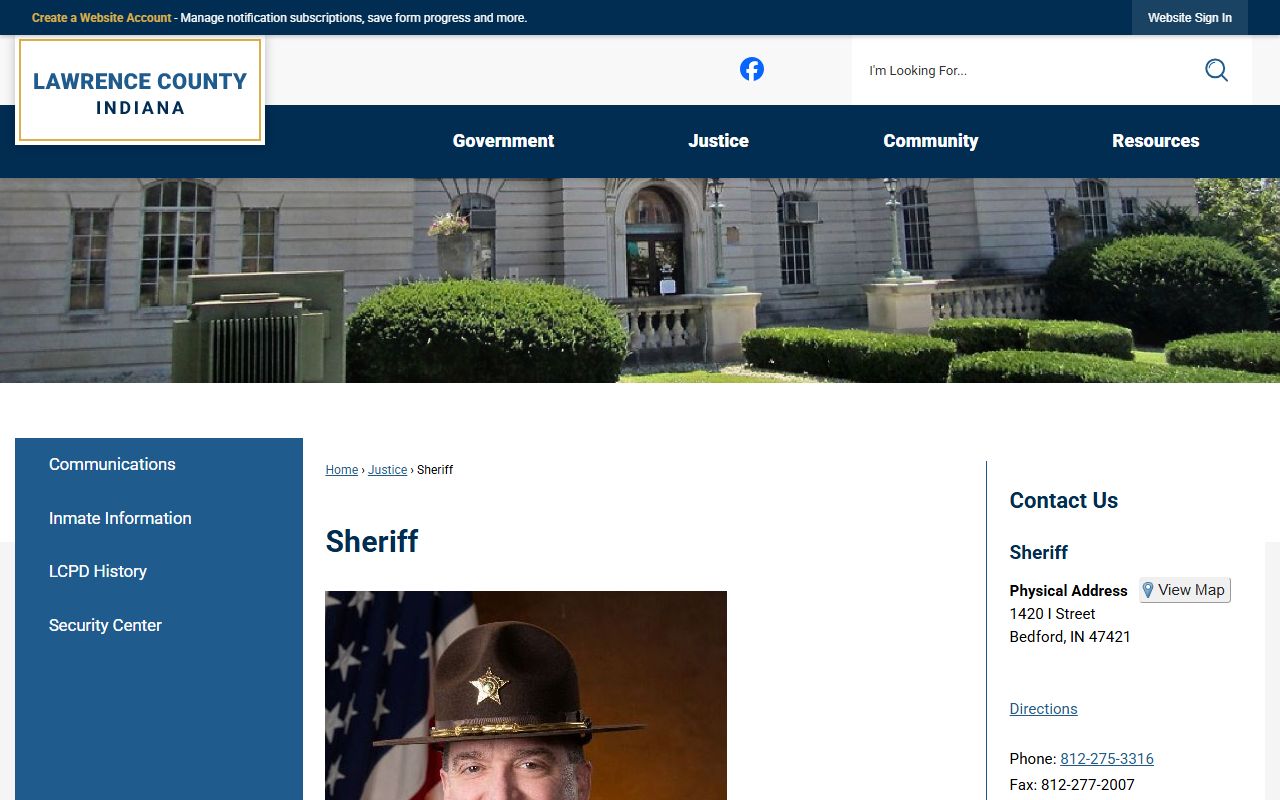 Lawrence County warrant records sheriff office website