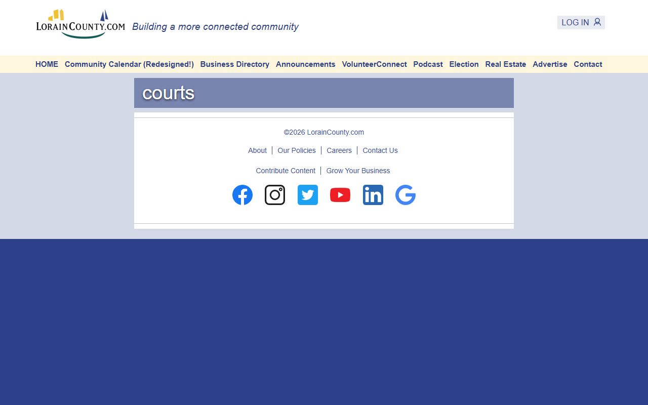 Lorain County warrant records courts