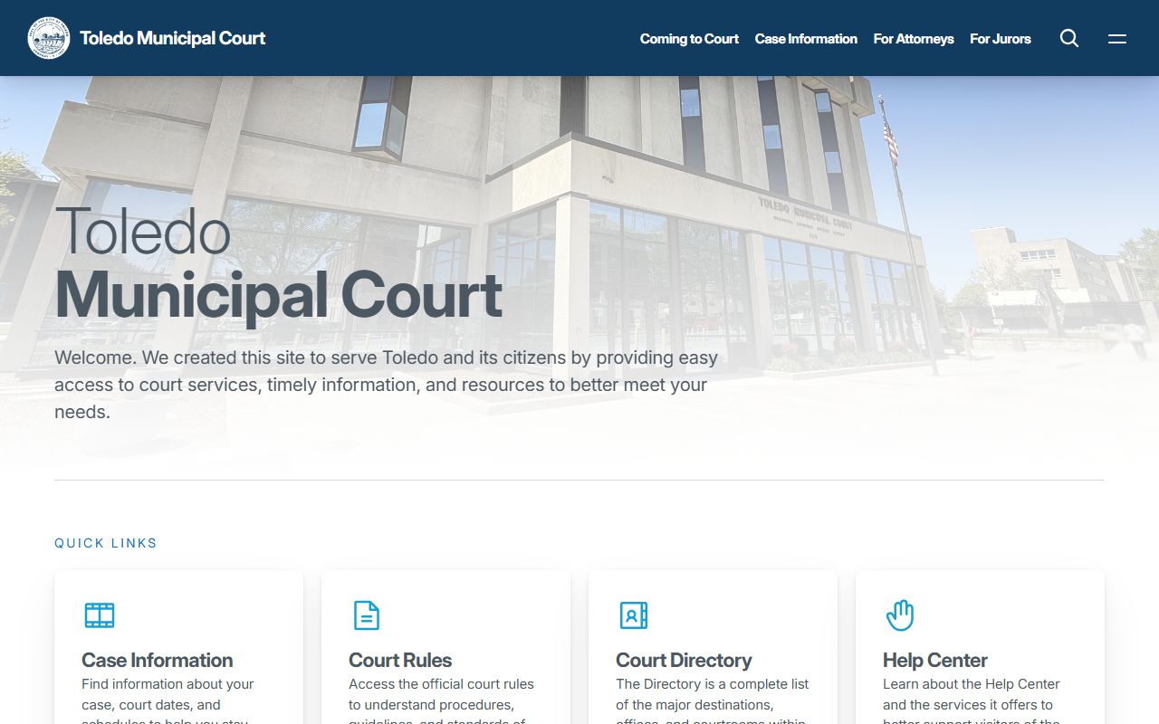 Lucas County warrant records Toledo Municipal Court