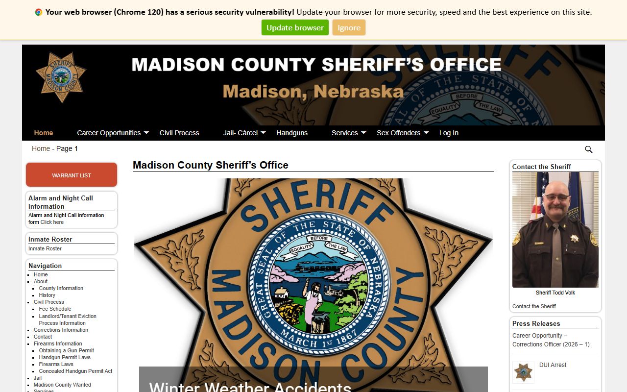 Madison County warrant records