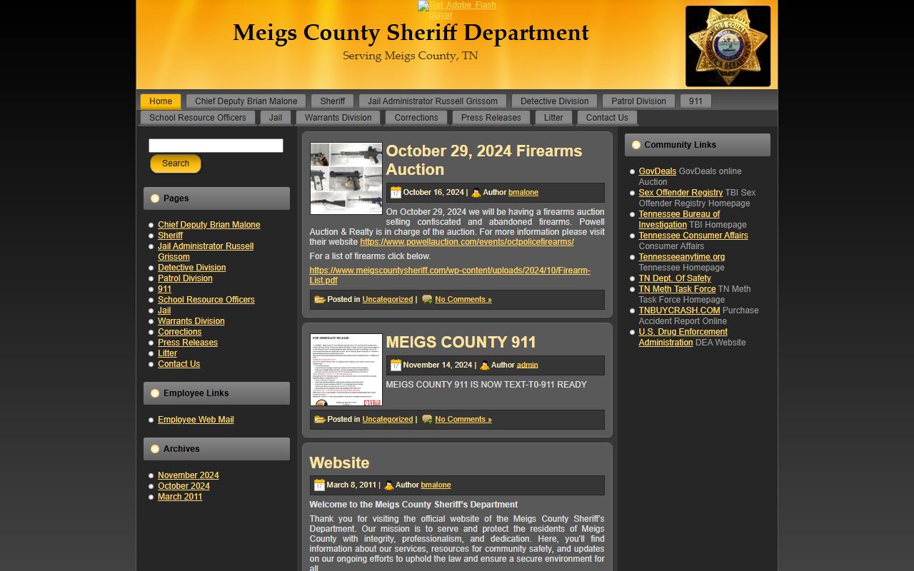 Meigs County warrant records