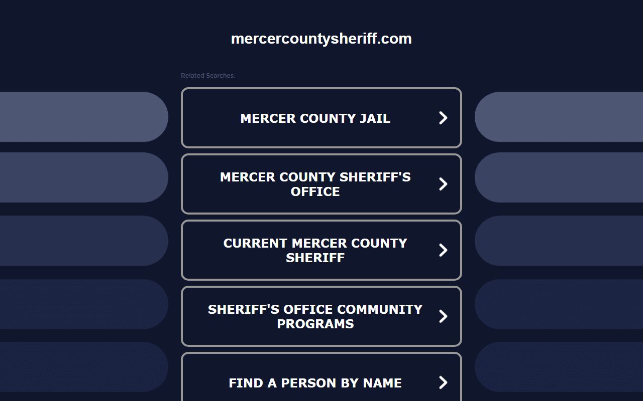 Mercer County warrant records