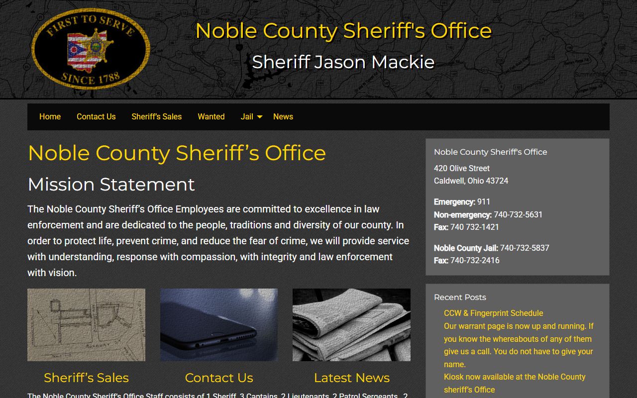 Noble County warrant records