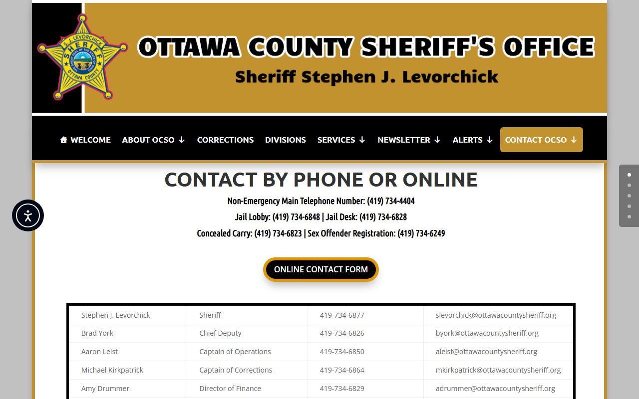 Ottawa County warrant records