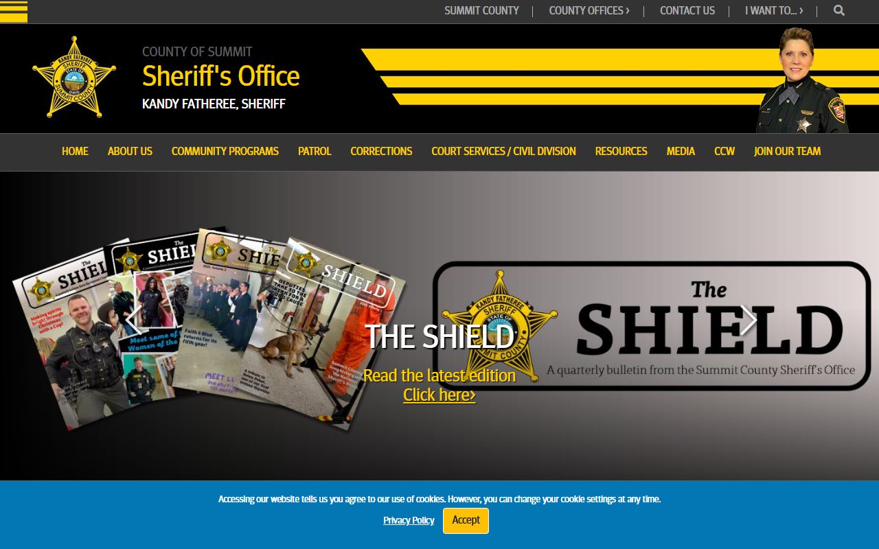 Summit County Sheriff's Office website