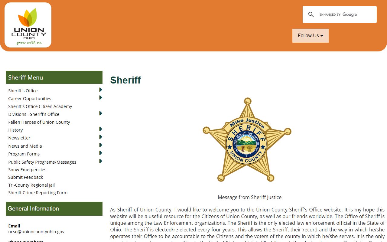 Union County warrant records