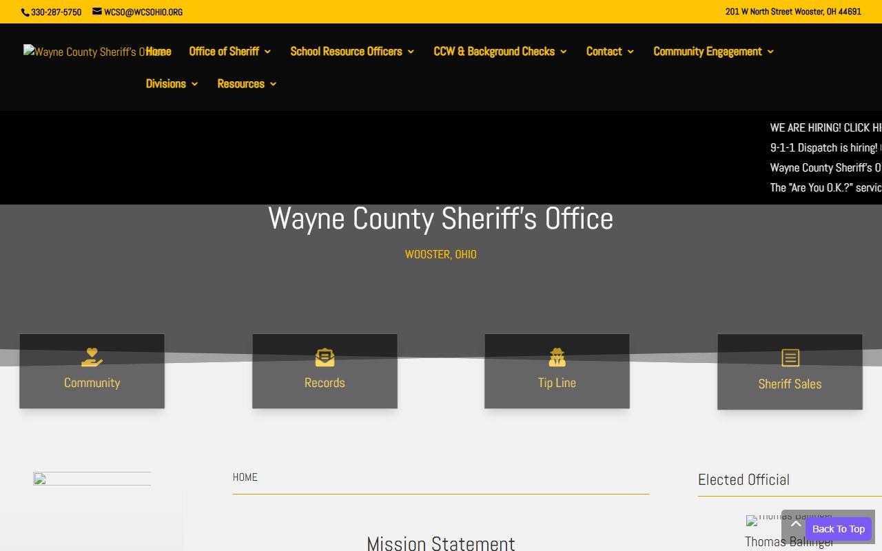 Wayne County warrant records