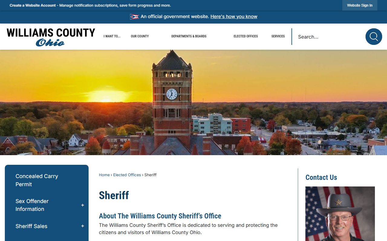 Williams County warrant records