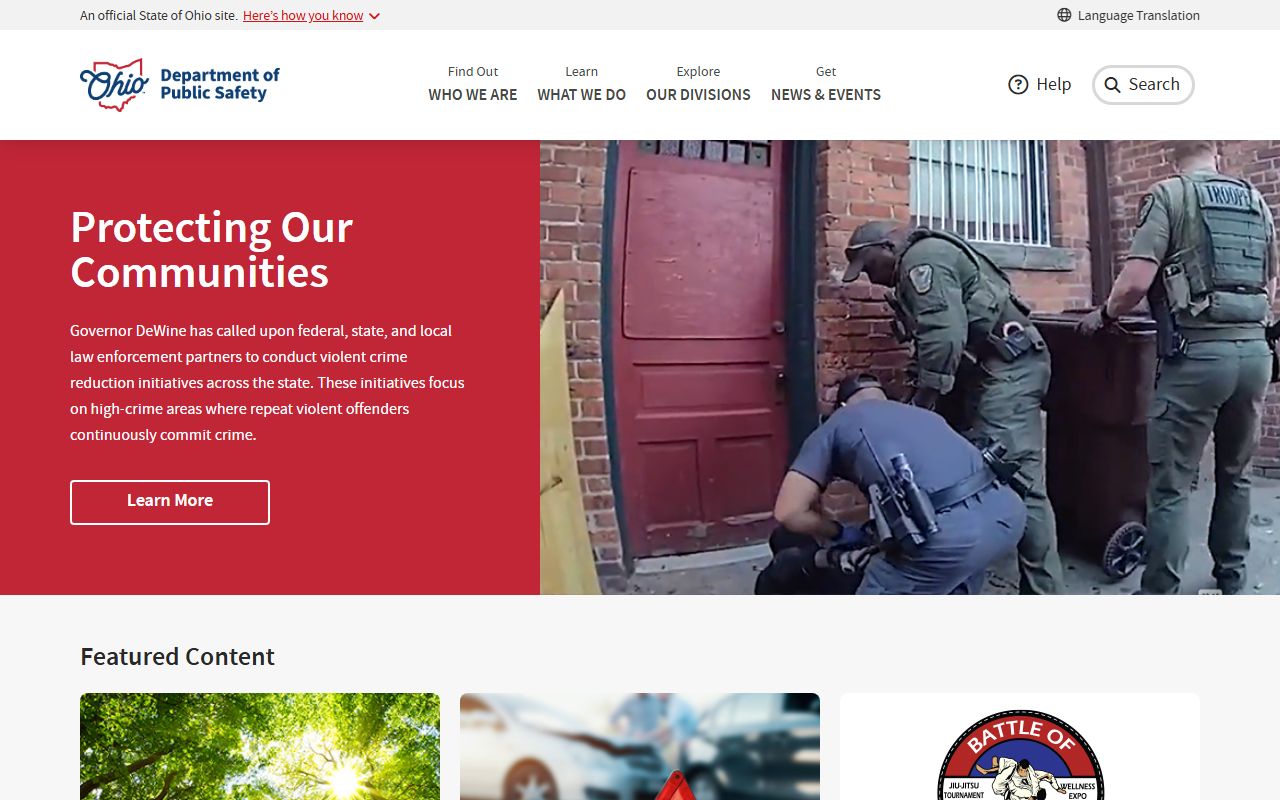 Ohio Public Safety LEADS warrant records database